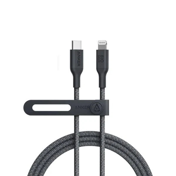 كابل أنكر 542 من USB-C إلى لايتنينج (نايلون حيوي) - أسود
