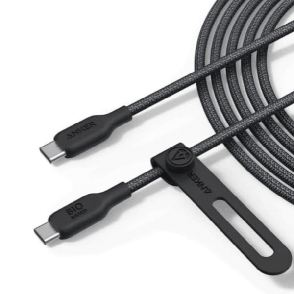 كابل أنكر 544 من USB-C إلى USB-C بقوة 240 واط (مضفر حيويًا) - أسود