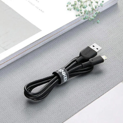 كابل أنكر باورلاين الإصدار الثاني (PowerLine II) من نوع Lightning طراز C89 - أسود