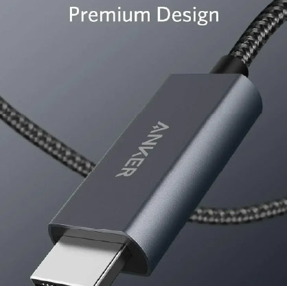 كابل أنكر 311 من USB-C إلى HDMI بدقة 4K من النايلون (1.8 متر / 6 أقدام) - أسود