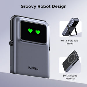 UGREEN Uno 10000mAh Magnetic Wireless 15W Power Bank 20W Black product image 9