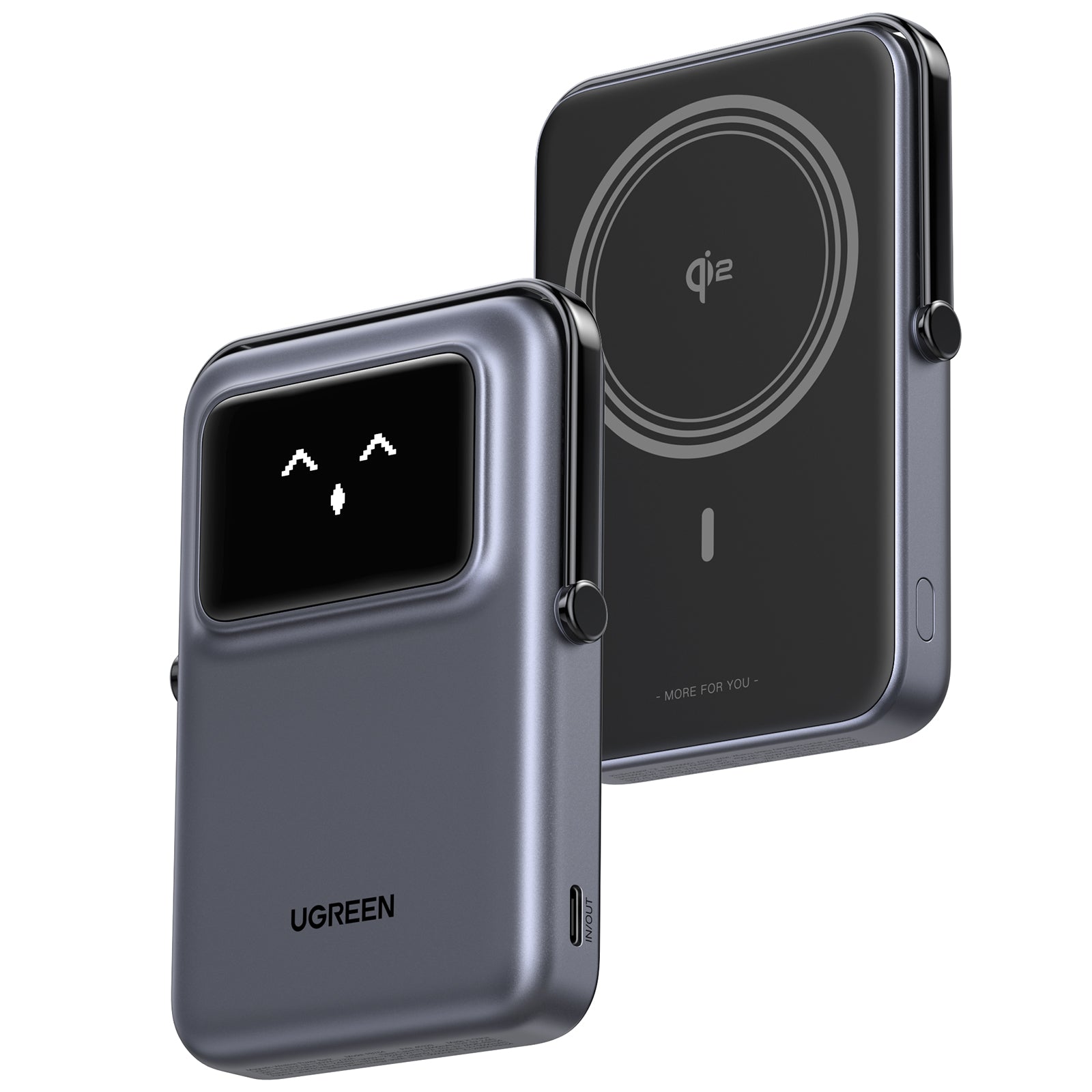 UGREEN Uno 10000mAh Magnetic Wireless 15W Power Bank 20W Black product image 3