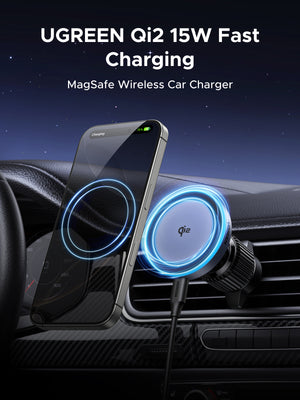 UGREEN Magnetic Car Wireless Charger 15W gray+ black product image 4