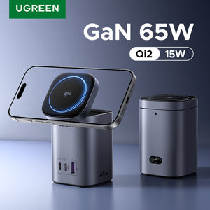 UGREEN 65W 2-in-1 GaN Desktop Fast Charger UK (Space Grey) product image 13