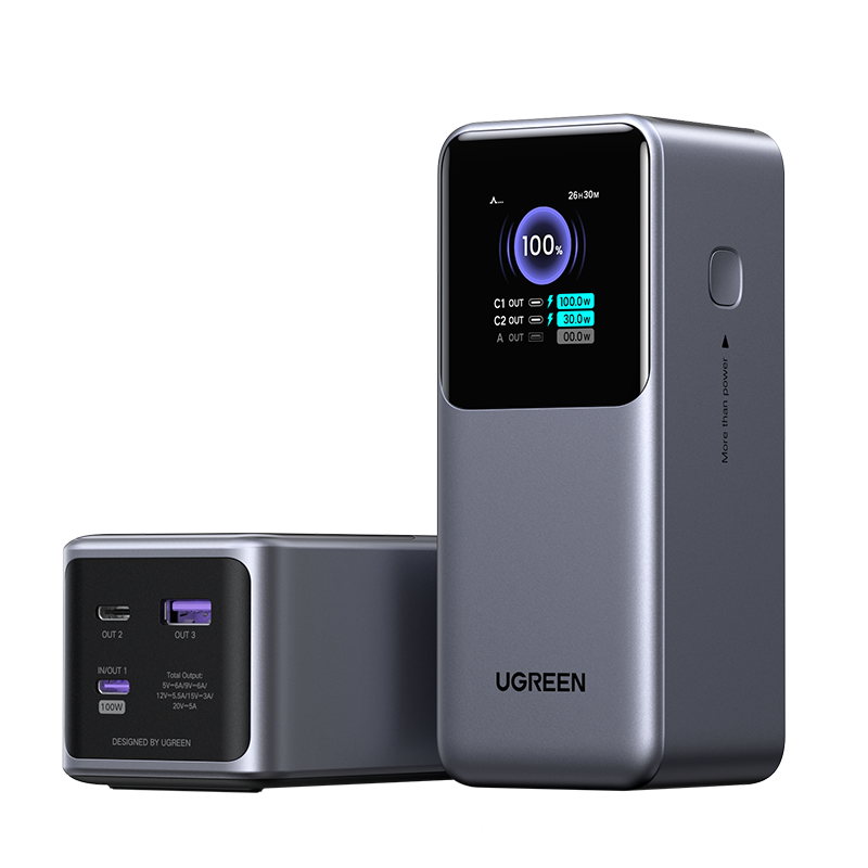 UGREEN Nexode 20000mAh 130W Fast Charging Power Bank35524b Black product image 1