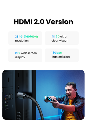 UGREEN 4K HDMI Cable Male to Male Braided 2m black product image 7