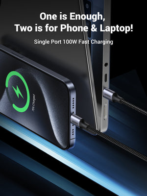 UGREEN 2-in-1 Universal PD Fast Charging Cable 5A Max 100W max black product image 4