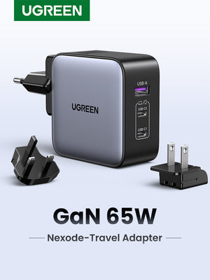 UGREEN Nexode GaN 65W Fast Charger USB CC Cable (3-Port) CD296 Black product image 2