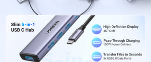 UGREEN USB-C Multifunction Adapter Grey product image 8
