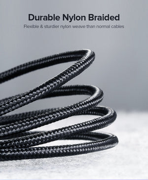UGREEN USB-A 2.0 to USB-C Cable Nickel Plating Aluminum Braid 1.5m (Black) 18W product image 11