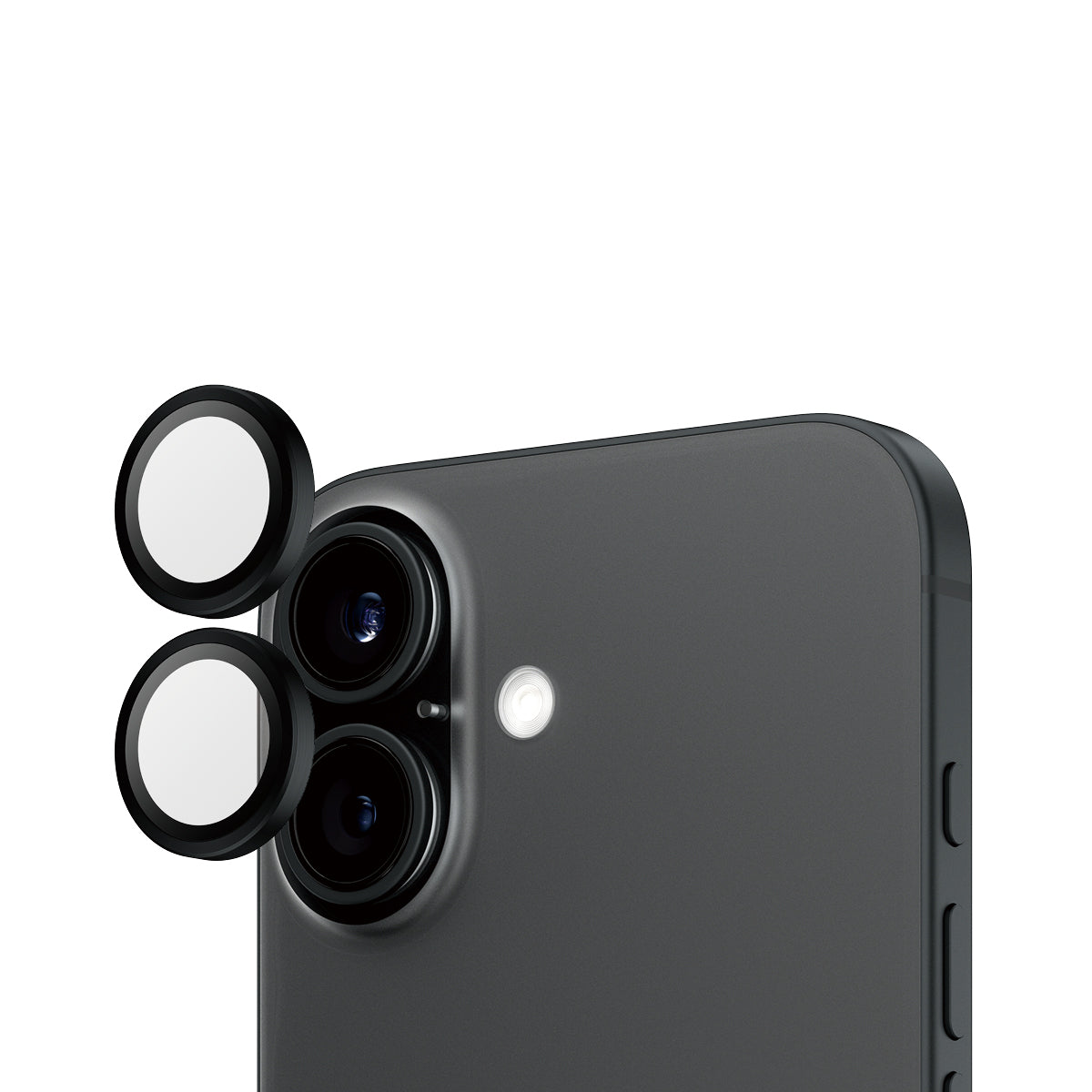 PanzerGlass Hoops Camera Lens Protector, for iPhone 16 / 16 Plus | Black