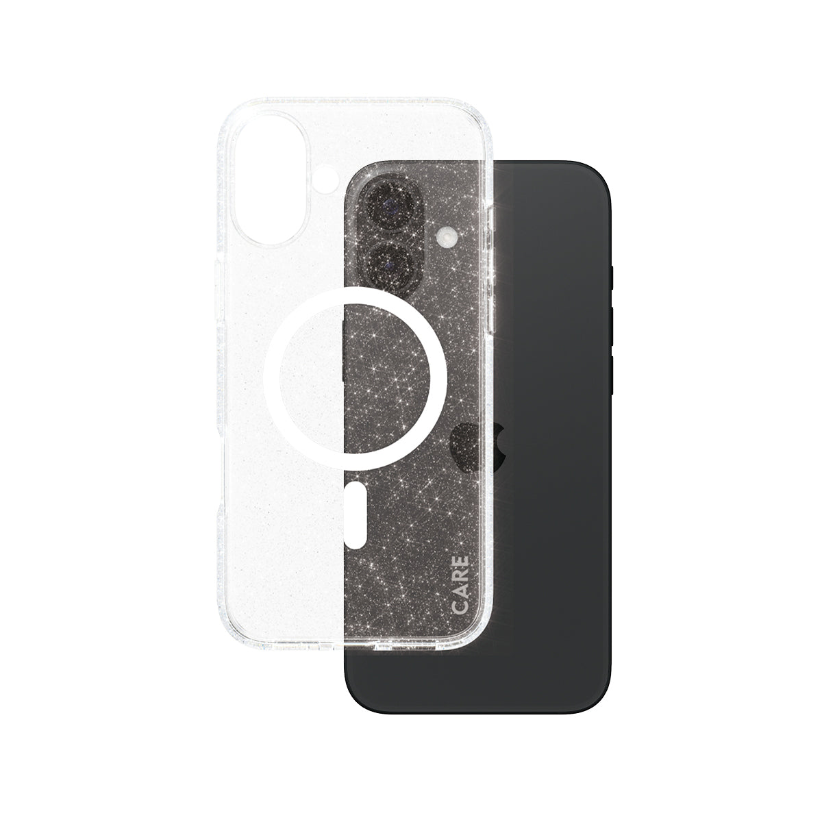 CARE Star Lit Case, MagSafe for iPhone 16 Plus | White