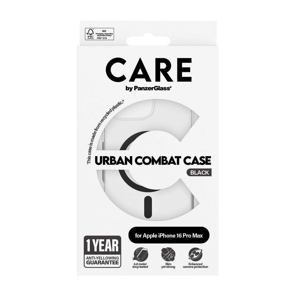 CARE Case, MagSafe for iPhone 16 Pro Max | Black