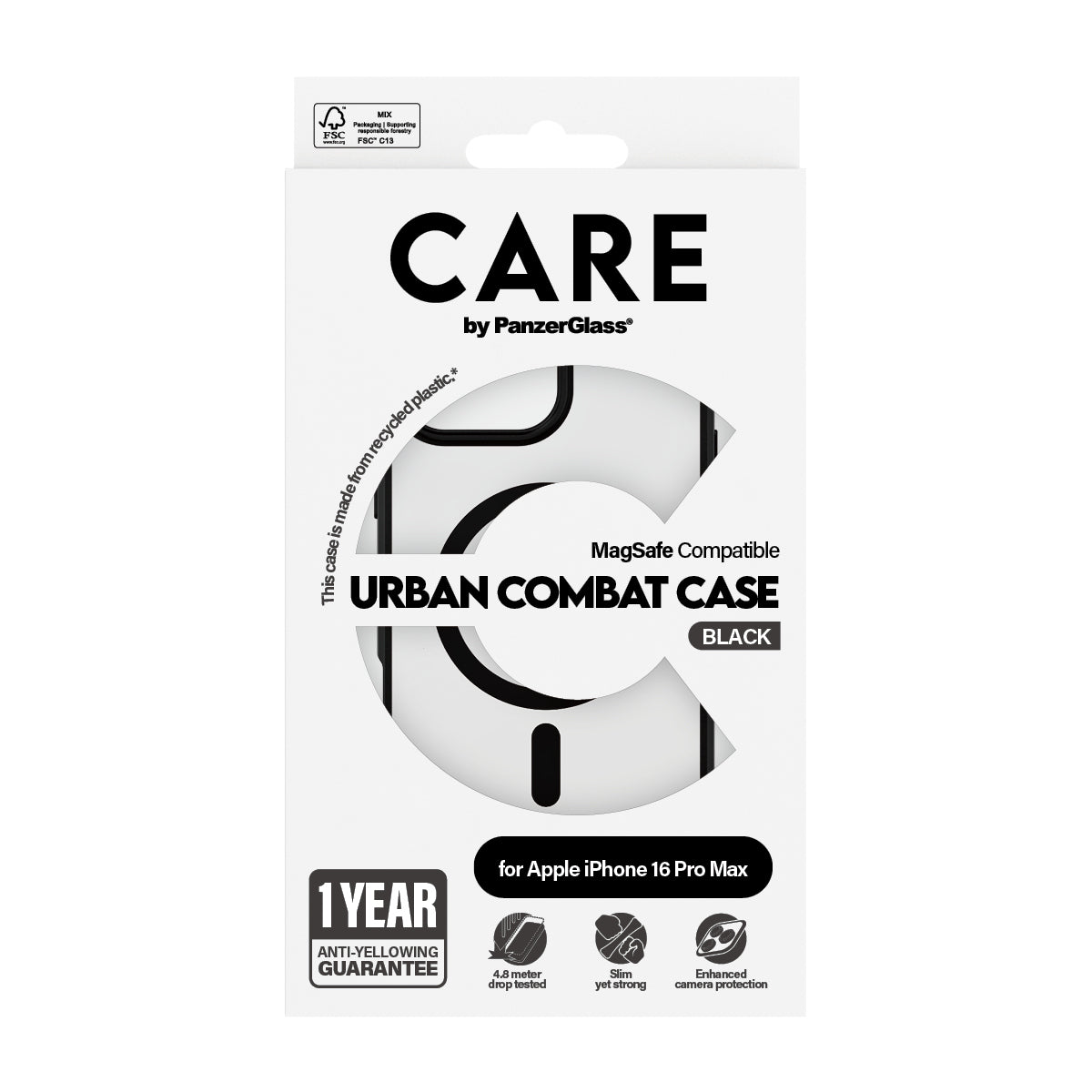 CARE Urban Case, MagSafe for iPhone 16 Pro Max | Black