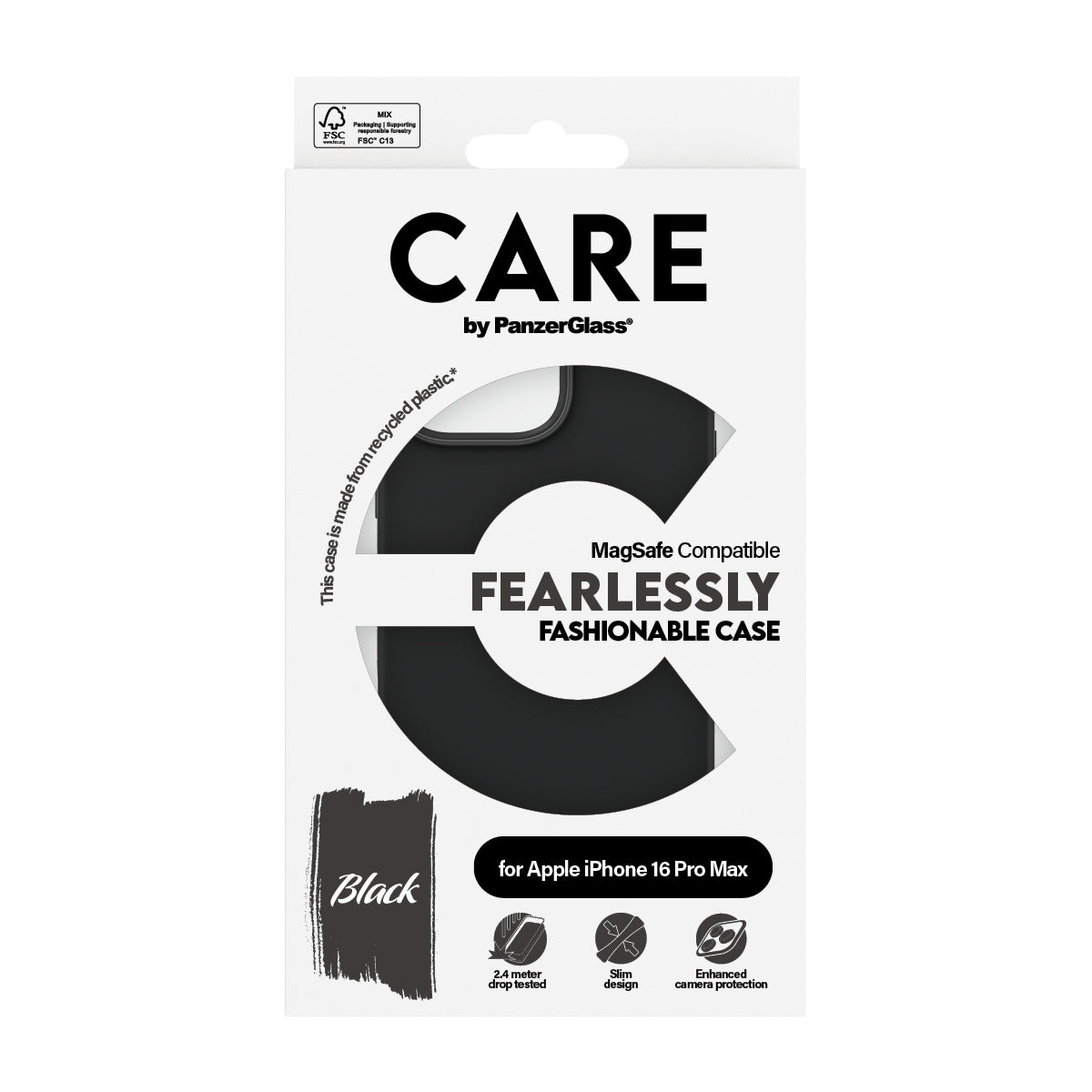CARE Case, MagSafe for iPhone 16 Pro Max | Black