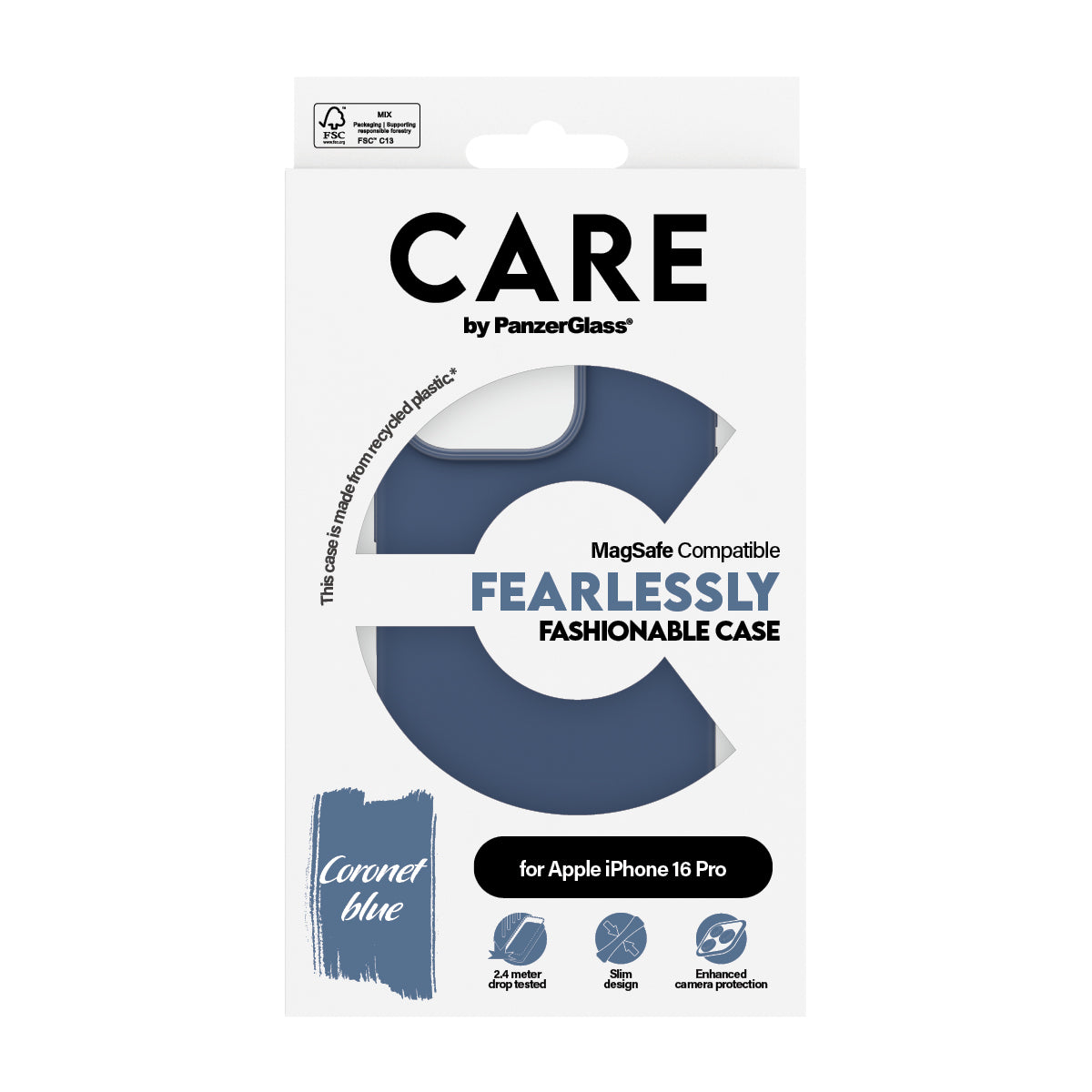 CARE Case, MagSafe for iPhone 16 Pro | Blue