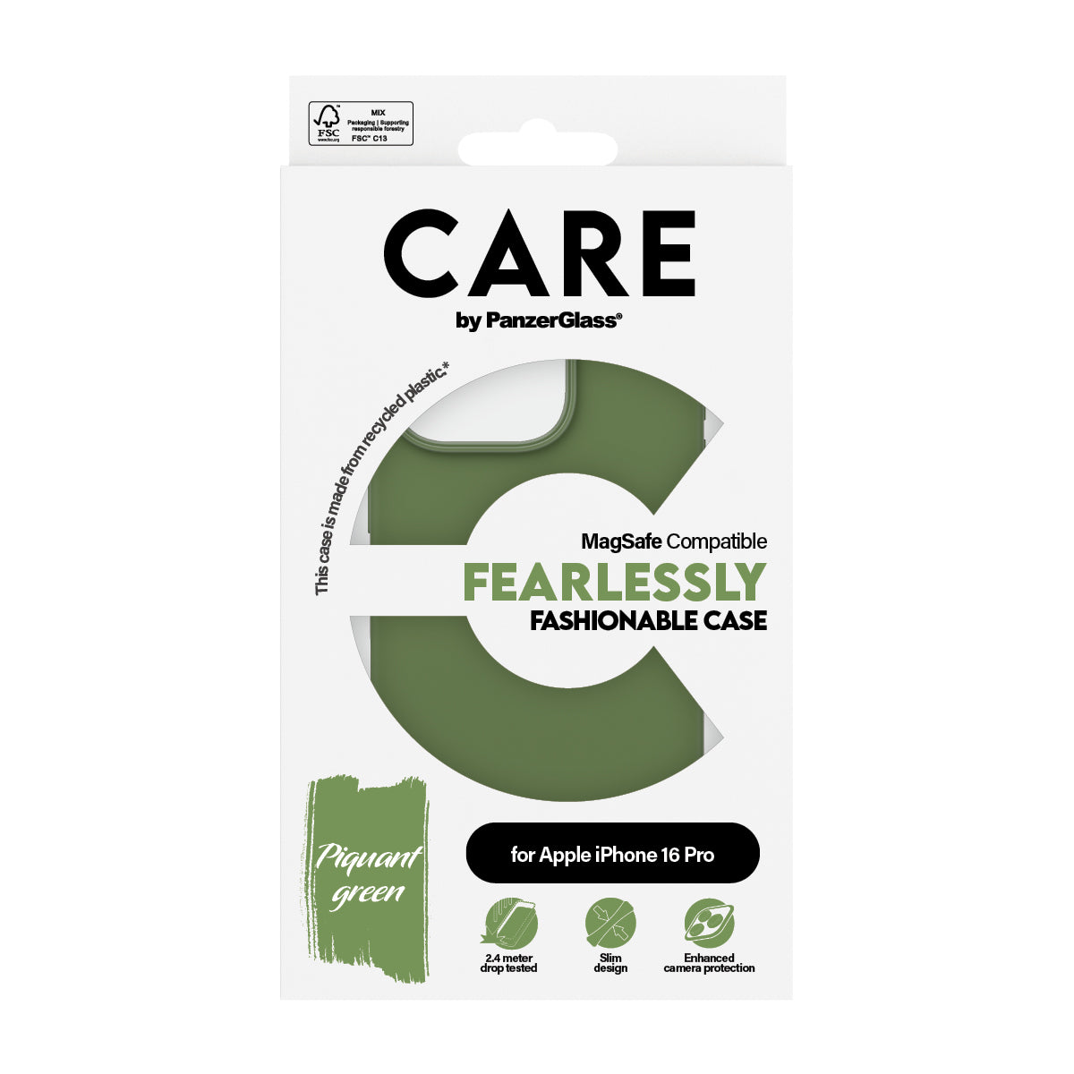CARE Case, MagSafe for iPhone 16 Pro | Green