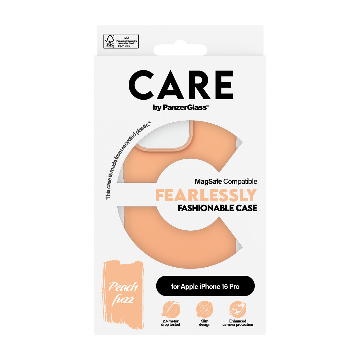 CARE Case, MagSafe for iPhone 16 Pro | Peachy