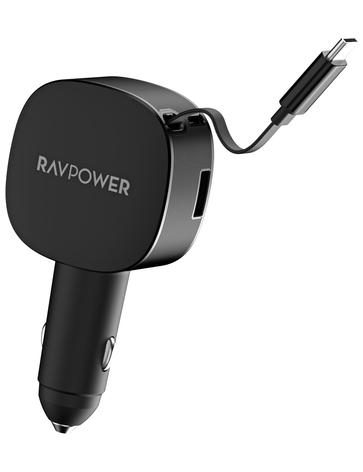 RAVPower Car Charger, PD 60W 3-Port | Black