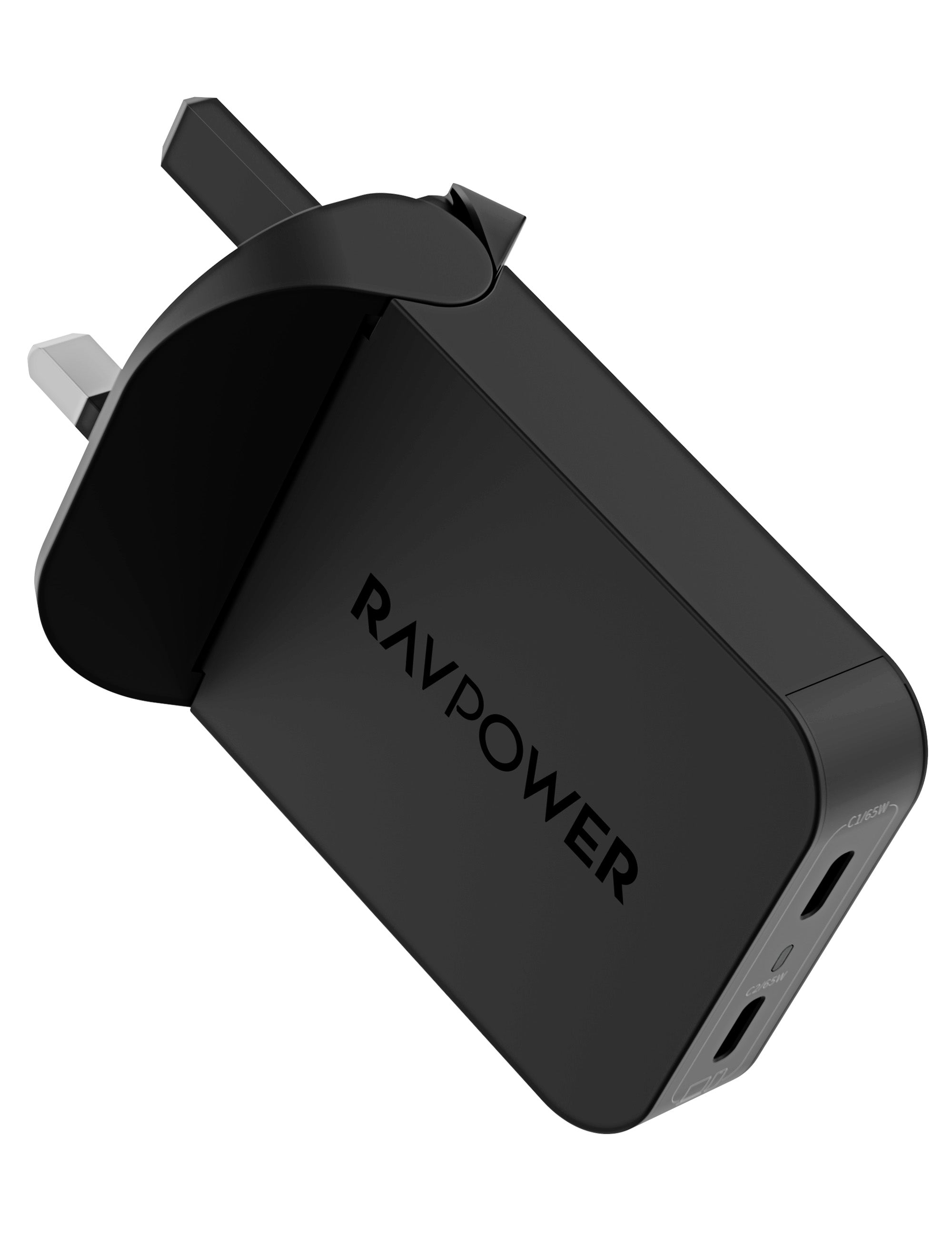 RAVPower Wall Charger, PD Pioneer 2-Port 65W | Black