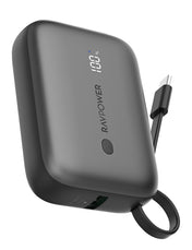 RAVPower Power Bank, 3-Port PD 20W, 10000mAh | Black