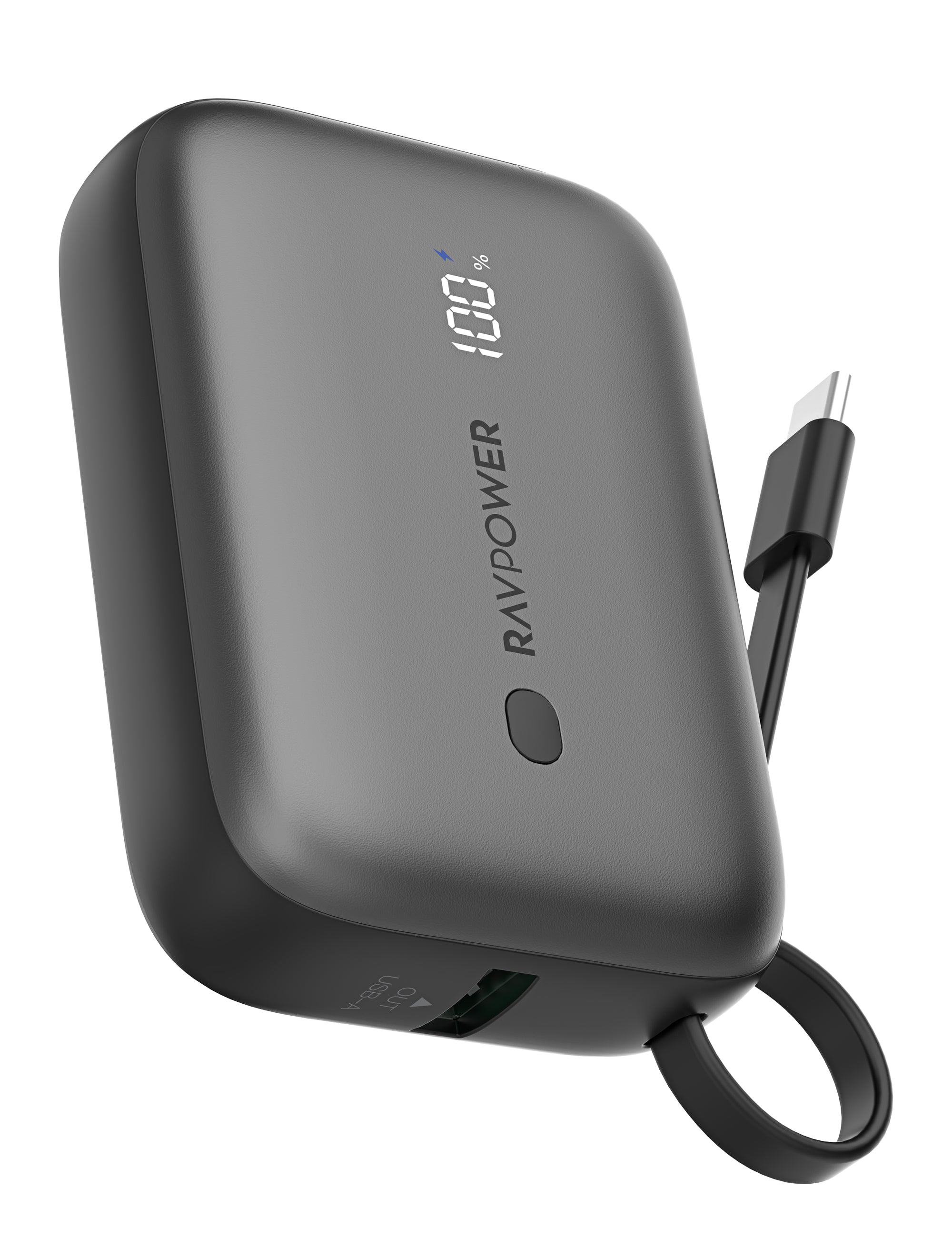 RAVPower Power Bank, 3-Port PD 20W, 10000mAh | Black