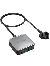 RAVPower Desktop Charger, GaN PD 100W 4-Port | Black