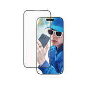 PanzerGlass Screen Protector, Aluminum Frame Ultra-Wide Fit for iPhone 16 Pro