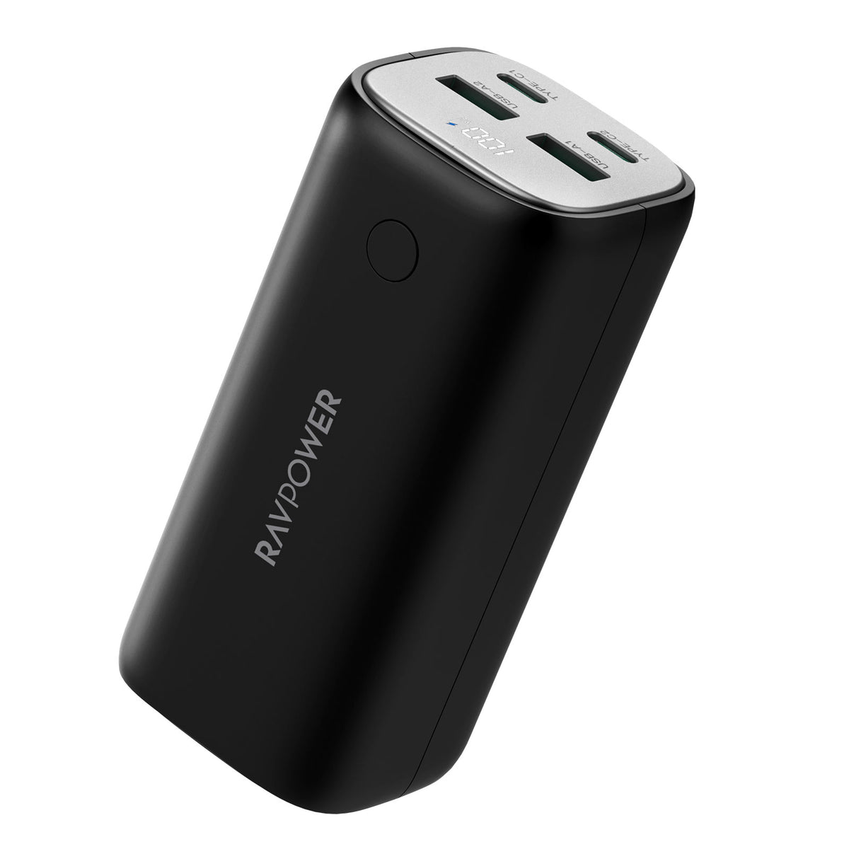 RAVPower Portable Charger, Pro GaN PD 70W 4-Port, 20000mAh | Black