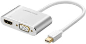 محول من Mini Display Port إلى HDMI + VGA من UGREEN - فضي
