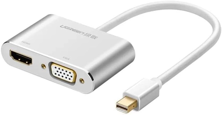 UGREEN Mini DP to HDMI + VGA Converter - Silver