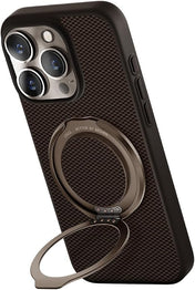 UNIQ HYBRID IPHONE 16 PRO MAGCLICK CHARGING KEVA AIR WITH GRIPFIT PREMIUM - UMBER (BROWN)
