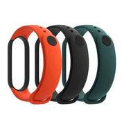 Mi smart band 5 strap (3 pack) (Black,Orange,Cyan)