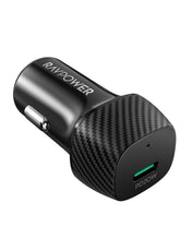 شاحن سيارة USB-C من RAVPower بقوة 20W PD - أسود