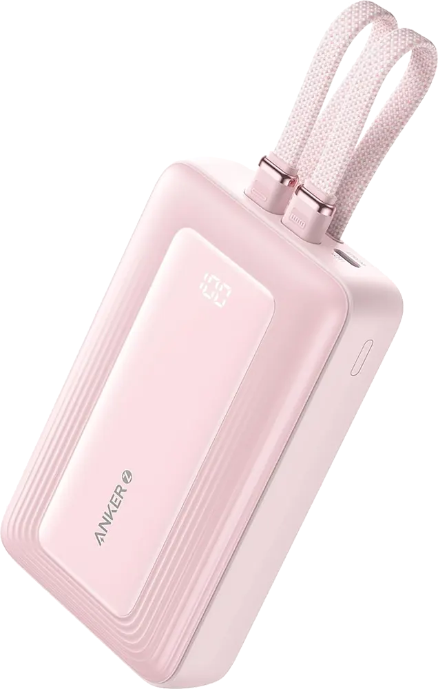 Anker Zolo Power Bank (20K, 30W, Built-In USB-C and Lightning Cable)