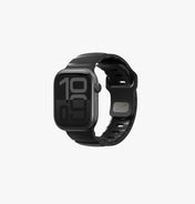 UNIQ ALTON SILICON APPLE WATCH STRAP 49/46/45/44MM - MIDNIGHT BLACK (MIDNIGHT BLACK)