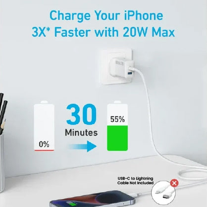 Anker Select Charger (20W, 2-Port) - White