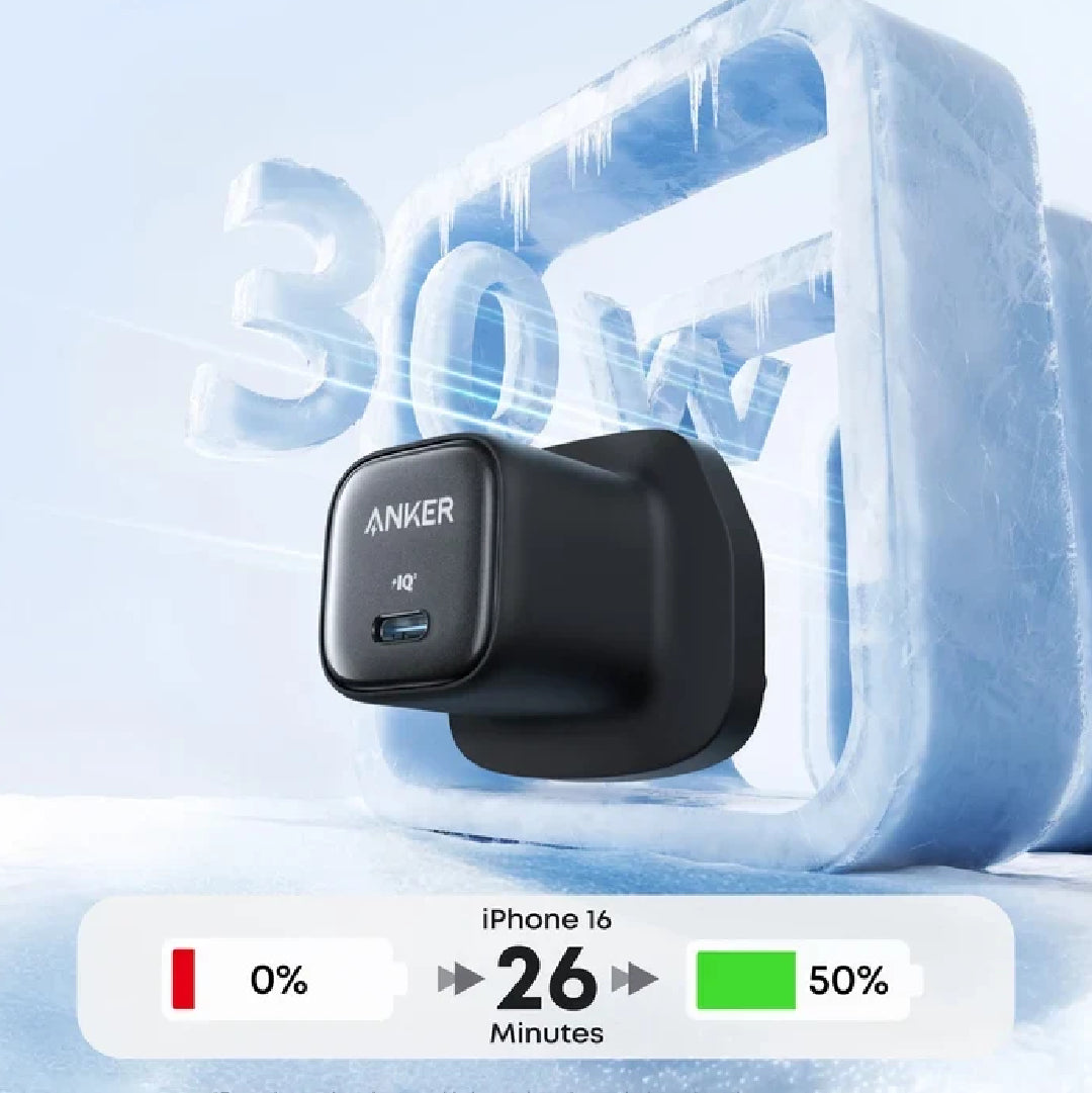 Anker Zolo Charger (30W, PD 3.0) - Black