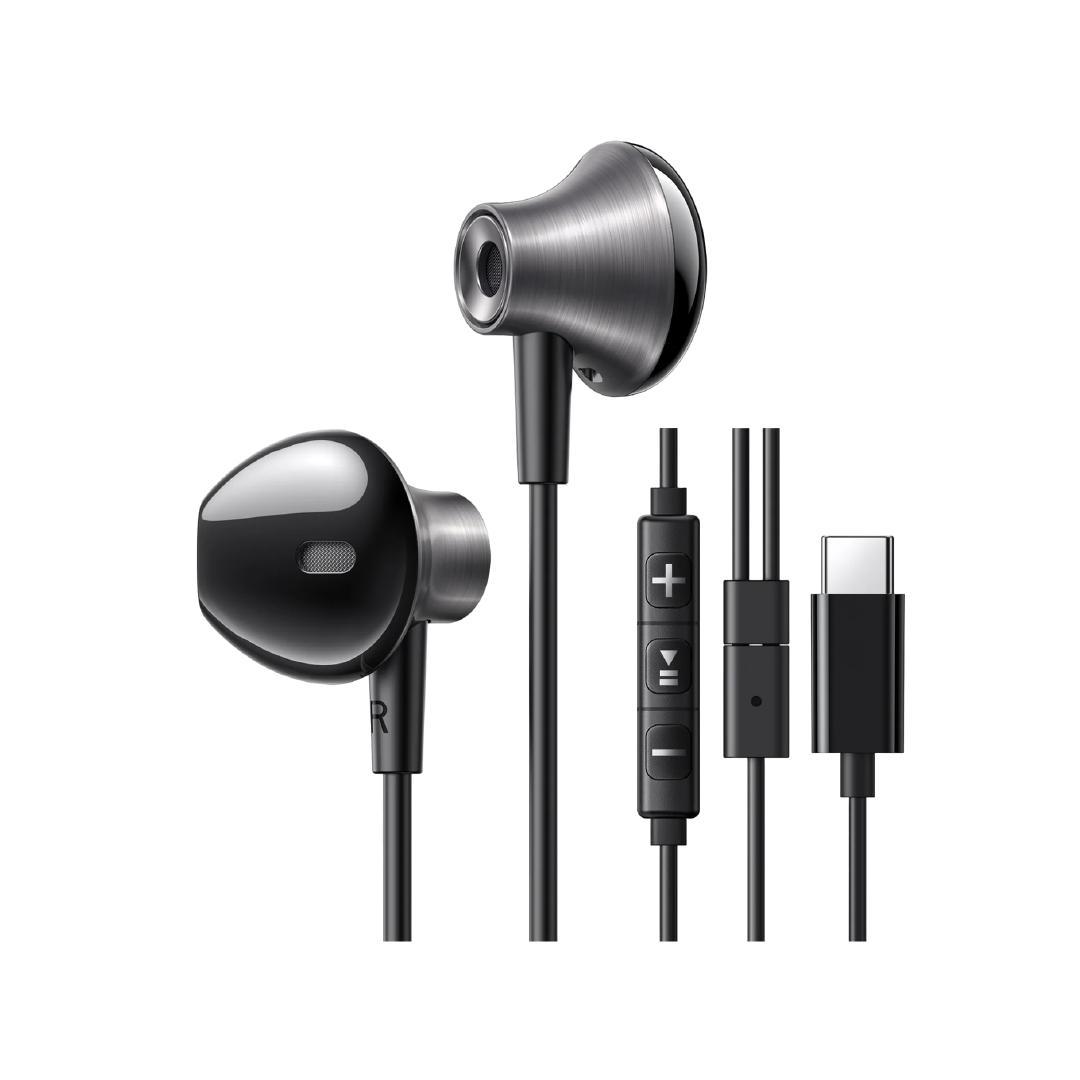 UGREEN Wired Earphones with USB-C Connector - Black