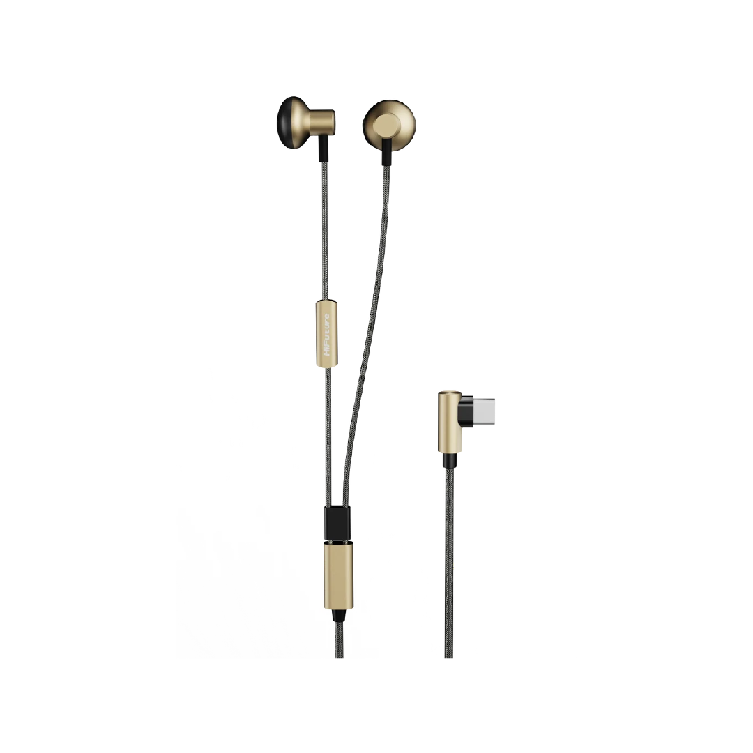 HIFUTURE Wired Earphones | Champagne Gold