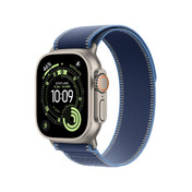 Apple Watch Ultra 3 - Cellular - 49mm Titanium Silver Case With Blue Trail Loop