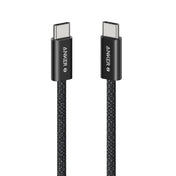 كابل أنكر زولو من نوع USB-C إلى USB-C مضفر بقوة 240 واط - أسود