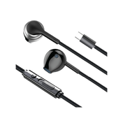 SIA SoundLink Wired Type-C Earphones, Mic & Volume Control 1.2m iOS Compatible | Black