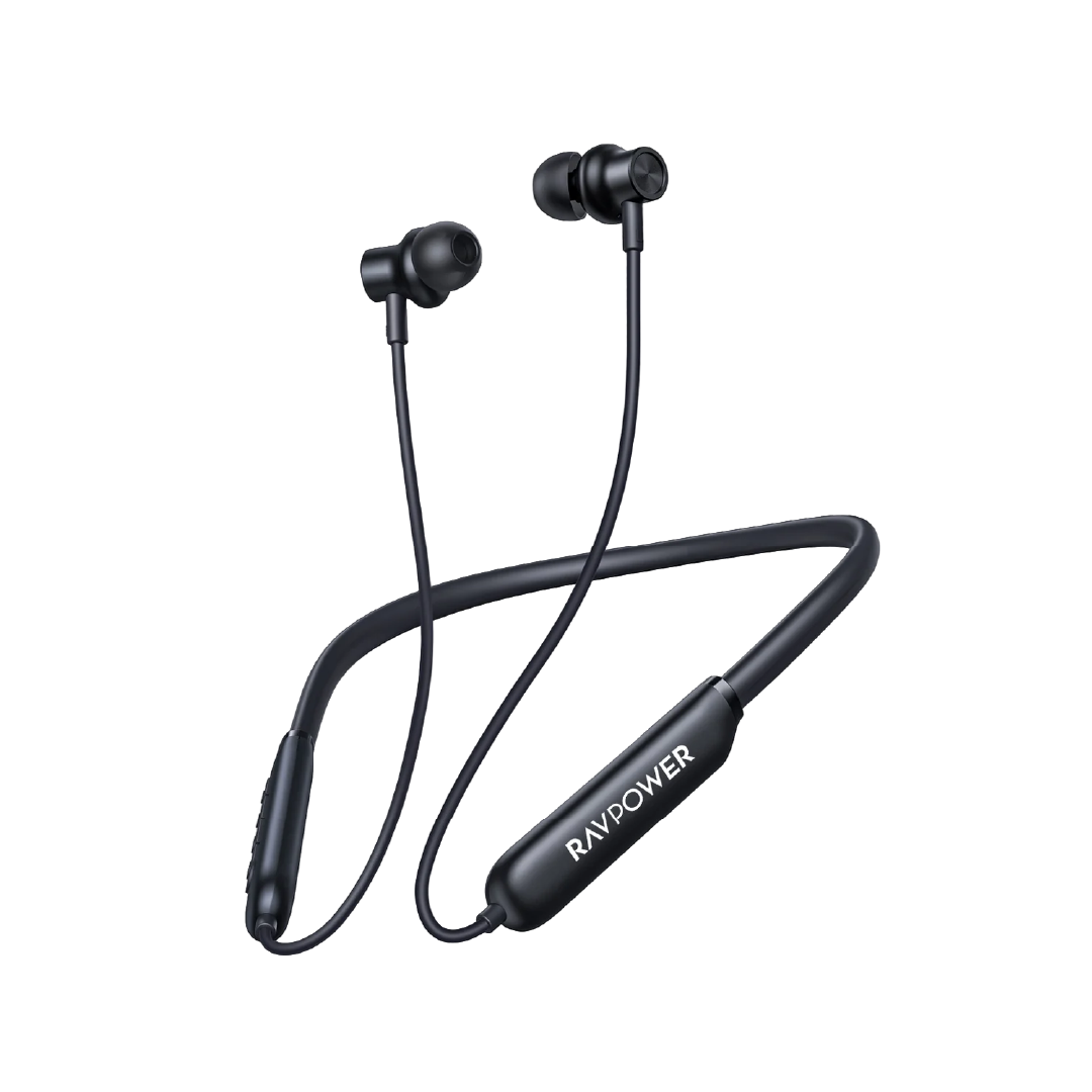 RAVPower Neckband Wireless Stereo Earphones, IPX5 Waterproof