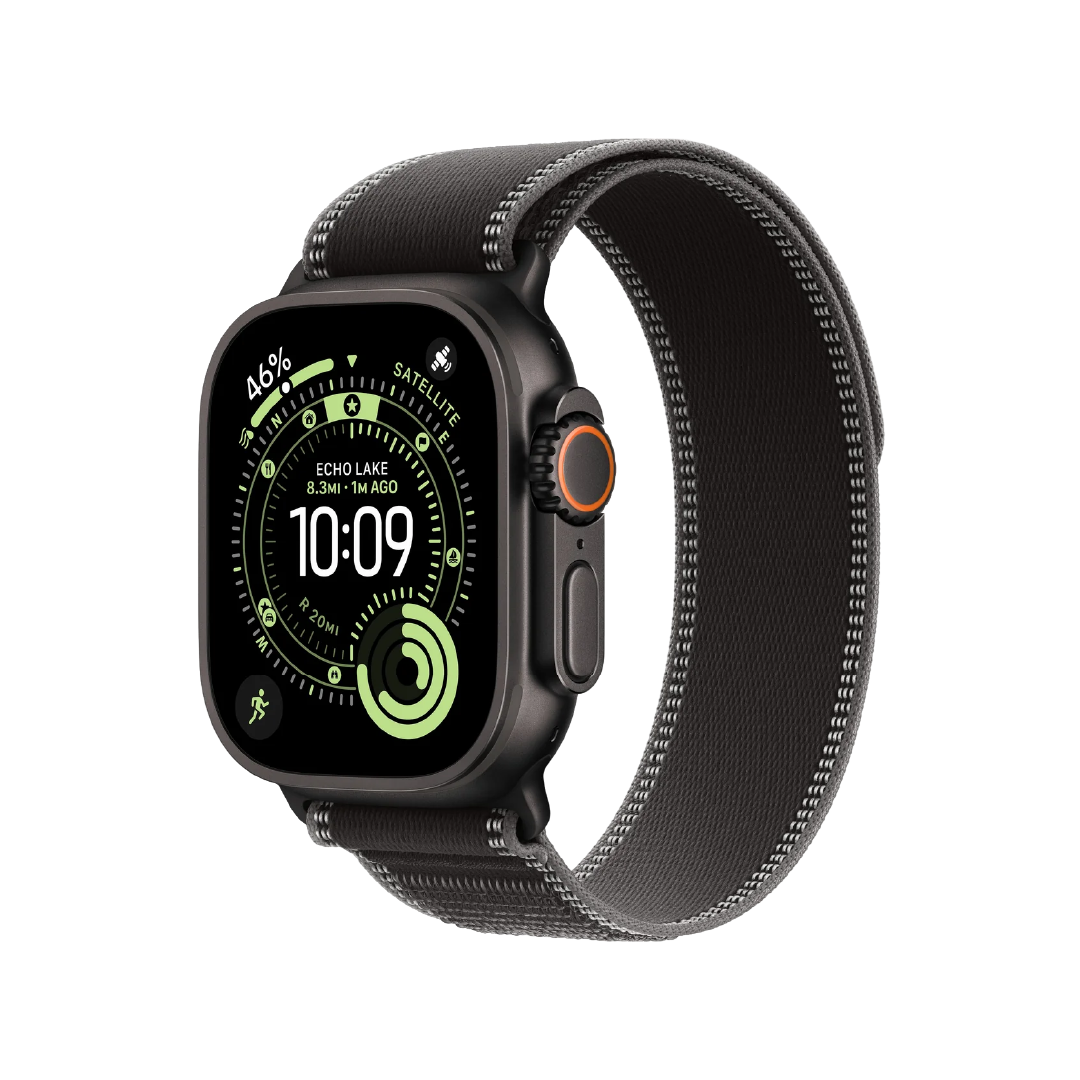 Apple Watch Ultra 3 - Cellular - 49mm Titanium Black Case With Black Trail Loop