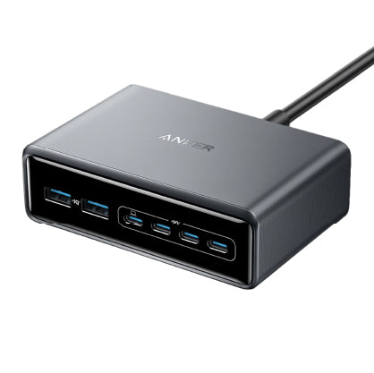 Anker Prime Charger (200W, 6 Ports, GaN) - Silver