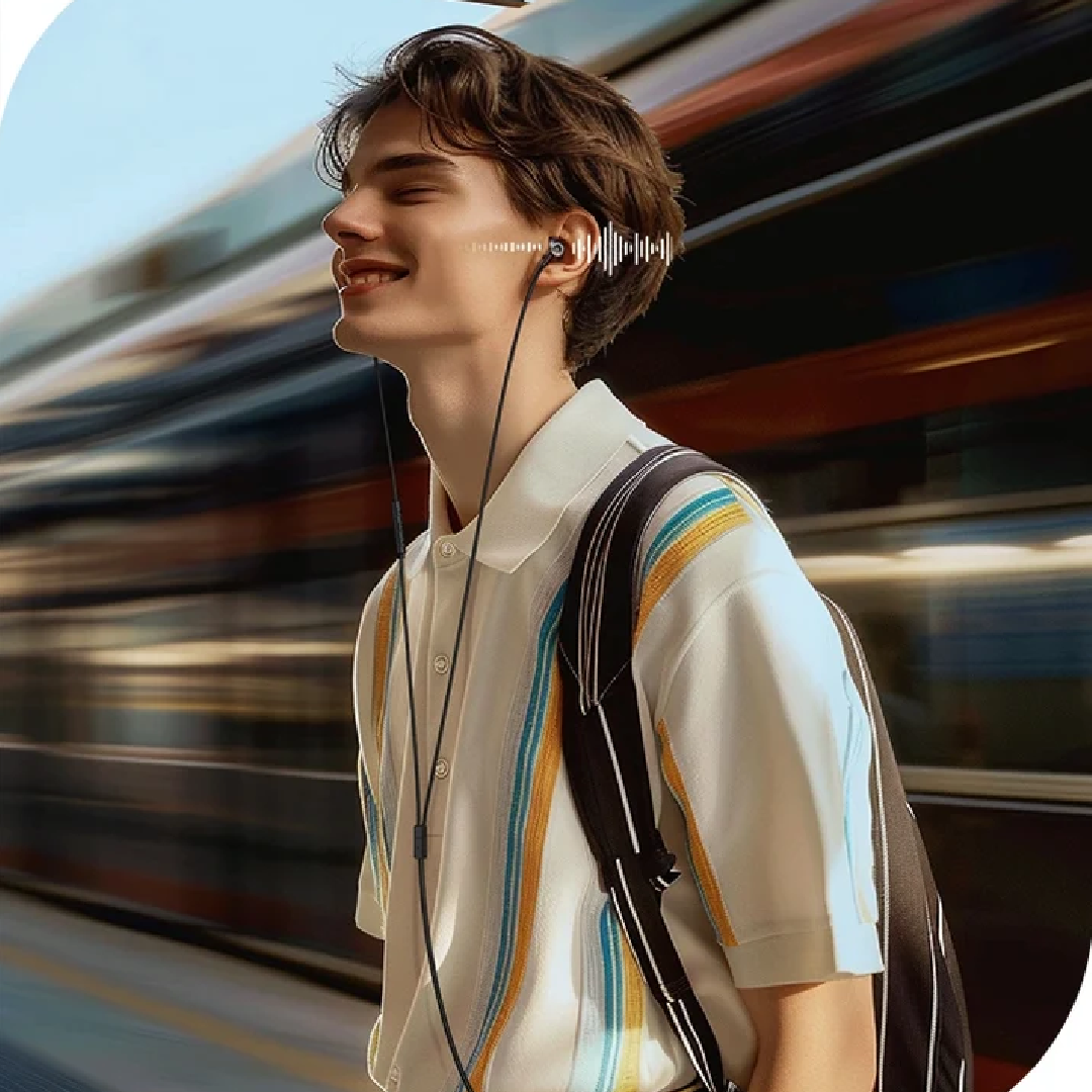 UGREEN Wired Earphones with USB-C Connector - Black