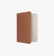UNIQ BELMONT PASSPORT HOLDER TRACKER WITH RFID-BLOCKING - CARAMEL (CARAMEL/IVORY)