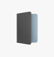 UNIQ BELMONT PASSPORT HOLDER TRACKER WITH RFID-BLOCKING - CHARCOAL (CHARCOAL/WASHED BLUE)