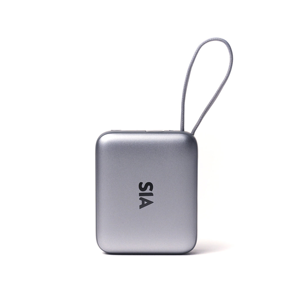 SIA Volt Link Power Bank, 35W PD/PPS with Built-in Type-C Cable 10000mAh | Gray